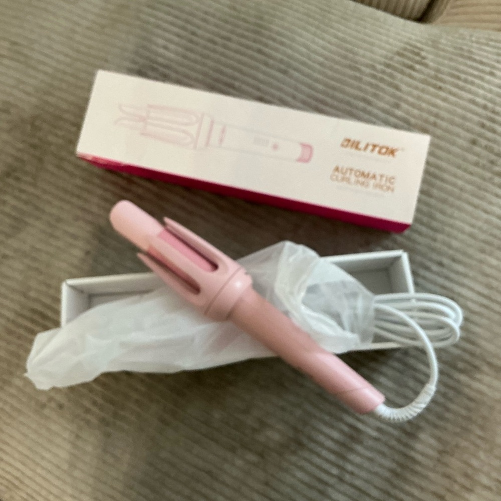 Bilitok Pink Automatic Curling Iron